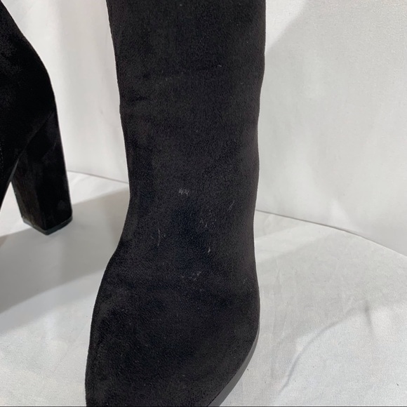 So Me Women’s Size 7 Vegan Suede Over The Knee Heeled Boots - Picture 10 of 15